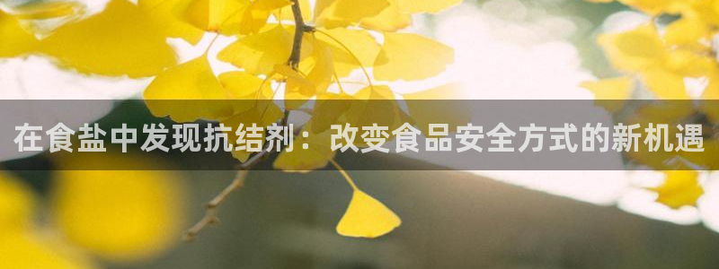 威九国际的演员：在食盐中发现抗结剂：改变食品安全方式的新机遇